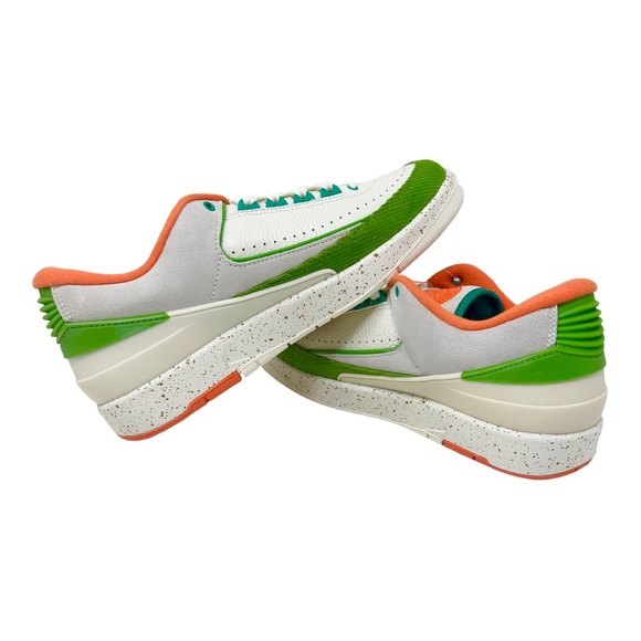 Women’s Air Jordan 2 Low SP Titan DV6206183 Sail/Safety Orange/Chlorophyll Sz 10 - Picture 8 of 9